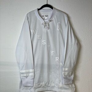 White Shutout Western All-Star Hockey Jersey